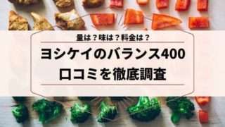 ヨシケイバランス400の料理