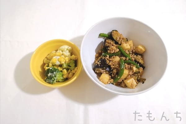 辛くない野菜の麻婆豆腐