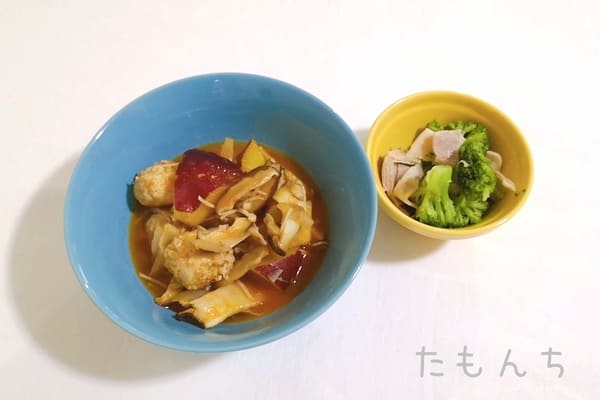 鶏団子と根菜のトマト煮