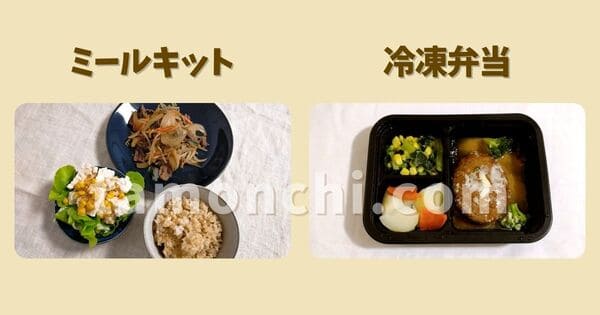 ヨシケイの弁当とミールキットの写真